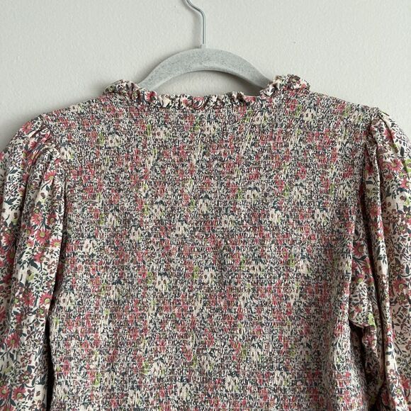 Nation LTD Abrielle Tee Superbloom Top Classic Boho Size Medium Pink Floral - Picture 9 of 12